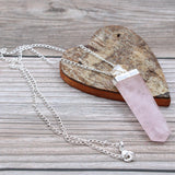 Rose Quartz Crystal Necklace