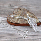 Rock Quartz, Guardian Angel, Crystal Necklace