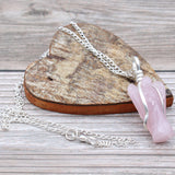 Rose Quartz Guardian Angel Necklace