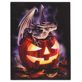 Dragon & Pumpkin 'Trick or Treat' Canvas Picture