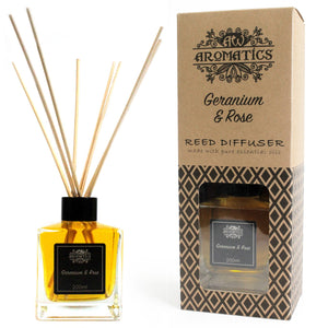 Geranium & Rose Essential Oil 200ml Reed Diffuser