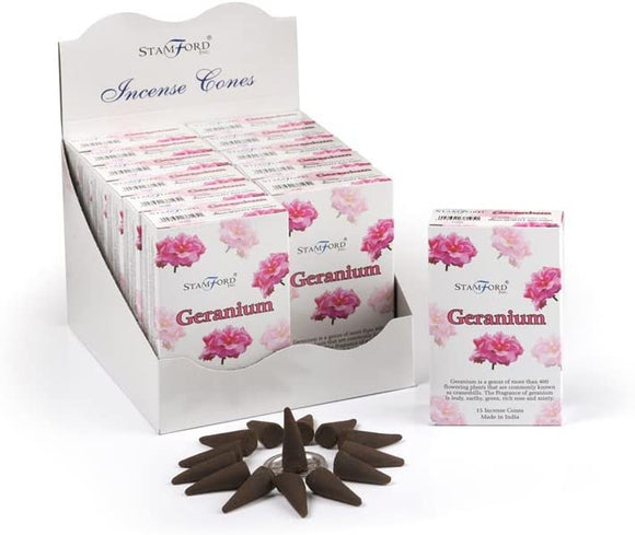 geranium incense cones