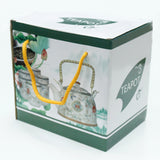 Green Mosaic Herbal Teapot & Cup Set