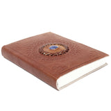 Leather Lapis Gemstone Notebook