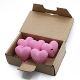 pink heart bath bombs