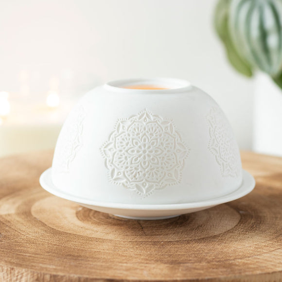 Mandala Nordic Light Tealight Candle Holder