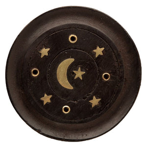 Moon & Stars Black Incense Holder