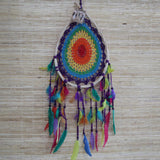 Rainbow Teardrop Dreamcatcher