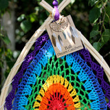 Rainbow Teardrop Dreamcatcher