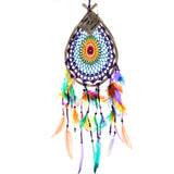 Rainbow Teardrop Dreamcatcher