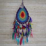 Rainbow Teardrop Dreamcatcher