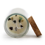 Seduction Spell Candle with Mixed Gemstones