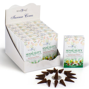 Sensuality Incense Cones (Ylang Ylang, Patchouli & Nutmeg)