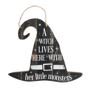 Witch's Hat Family Home Sign