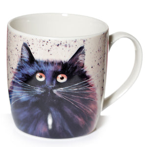 black cat mug