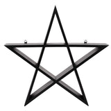Pentagram Black Star Wall Shelf