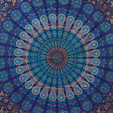 blue mandala hippy decor