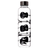 Guitar Headstock Glass Water Bottle & Holder