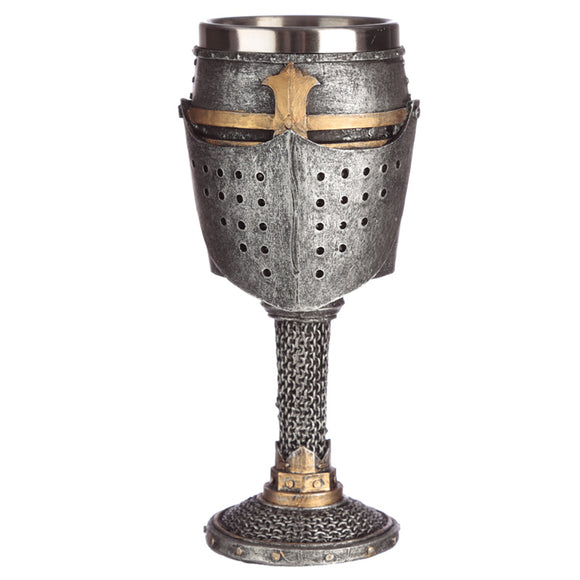 Medieval Helmet & Chain Mail Goblet