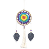 Natural Vegan Friendly Rainbow Dreamcatcher (Medium)