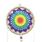 Natural Vegan Friendly Rainbow Dreamcatcher (Medium)