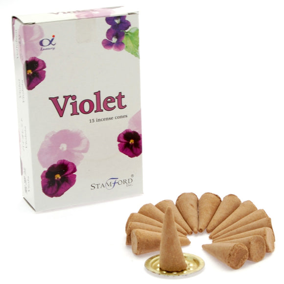 violet incense cones