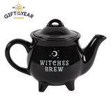 Witches Brew Black Cauldron Teapot