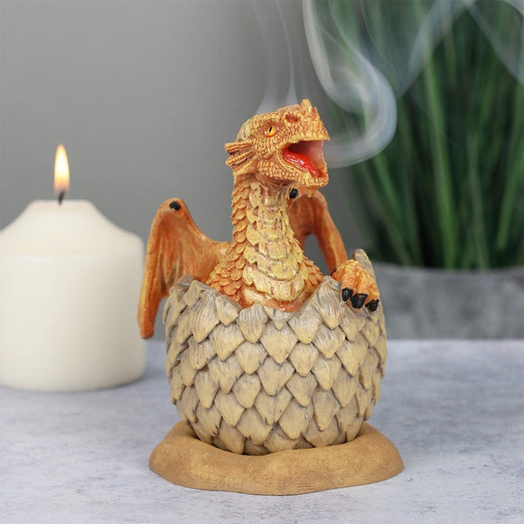 Yellow Dragon Incense Cone Holder